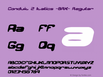 Conduit 2 Italics -BRK-