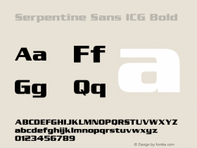 Serpentine Sans ICG