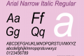 Arial Narrow Italic