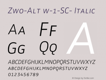 Zwo-Alt w-1-SC-