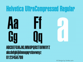 Helvetica UltraCompressed