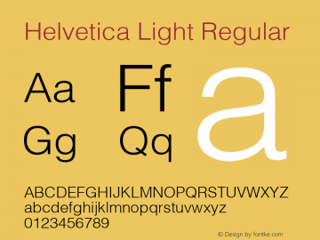 Helvetica Light