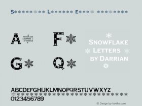 Snowflake Letters