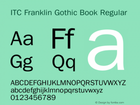 ITC Franklin Gothic Book