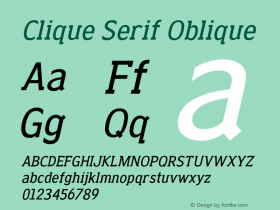 Clique Serif