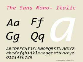 The Sans Mono-