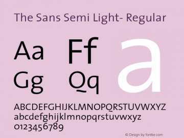 The Sans Semi Light-