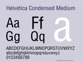 Helvetica Condensed