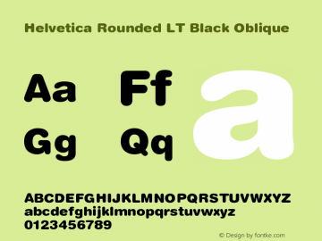 Helvetica Rounded LT Black