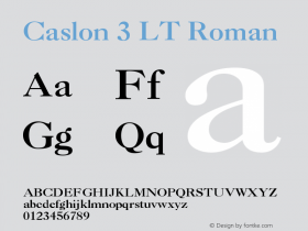 Caslon 3 LT