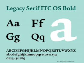 Legacy Serif ITC OS