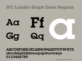 ITC Lubalin Graph Demi