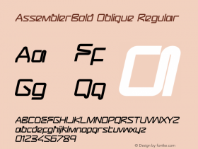 AssemblerBold Oblique