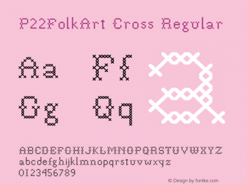 P22FolkArt Cross