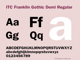 ITC Franklin Gothic Demi