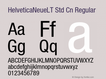 HelveticaNeueLT Std Cn