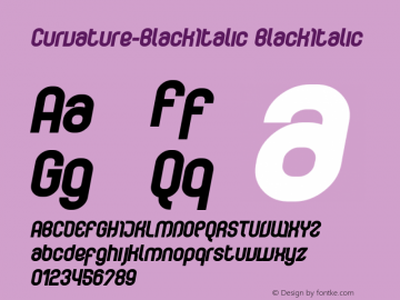 Curvature-BlackItalic