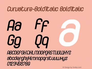 Curvature-BoldItalic