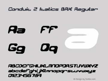 Conduit 2 Italics BRK