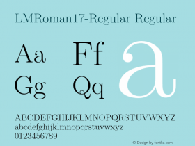 LMRoman17-Regular