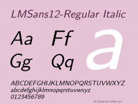 LMSans12-Regular