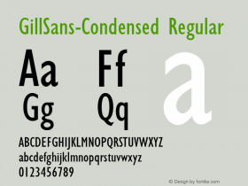 GillSans-Condensed