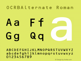 OCRBAlternate