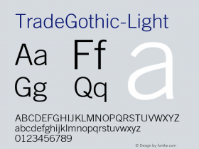 TradeGothic-Light