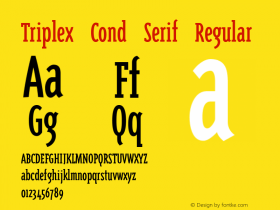 Triplex Cond Serif