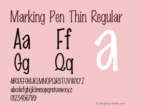 Marking Pen Thin