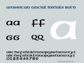 American Uncial Initials