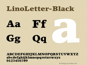 LinoLetter-Black