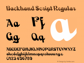 Backhand Script