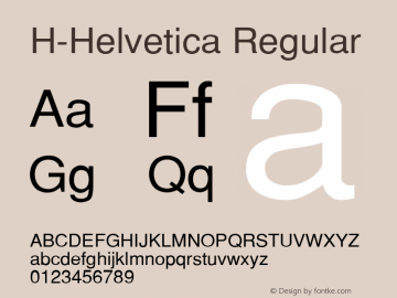 H-Helvetica