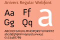 Anivers Regular Webfont