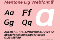 Mentone Lig Webfont