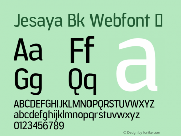 Jesaya Bk Webfont