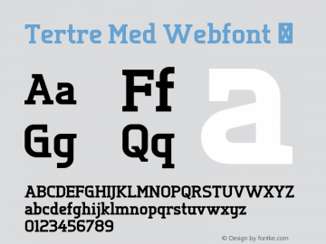 Tertre Med Webfont