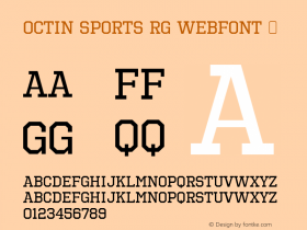 Octin Sports Rg Webfont