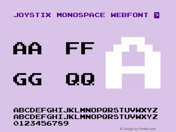 Joystix Monospace Webfont