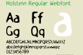 Holstein Regular Webfont