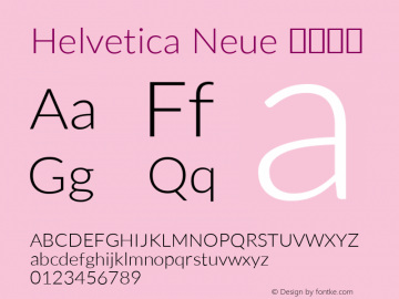 Helvetica Neue