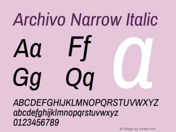 Archivo Narrow