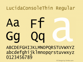 LucidaConsoleThin