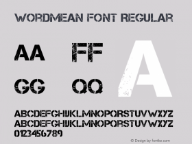 WordMean Font