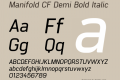 Manifold CF Demi Bold