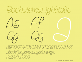 BochalemaLightItalic