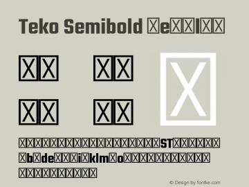 Teko Semibold