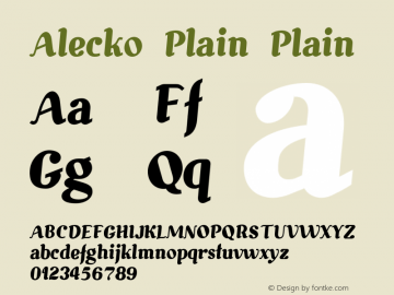 Alecko Plain