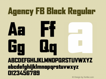 Agency FB Black